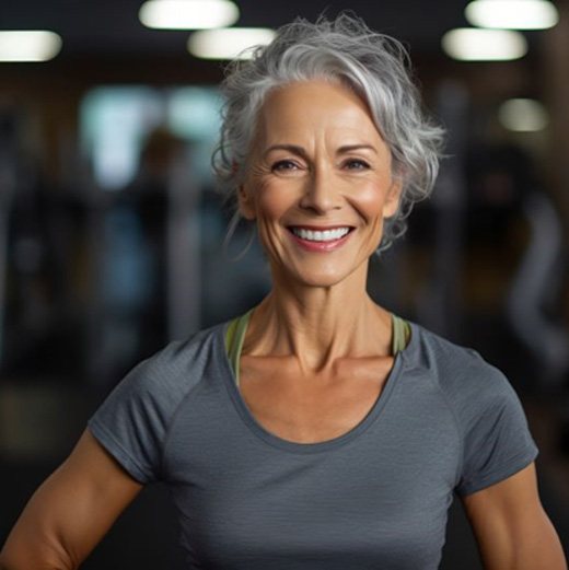 Senior woman with beautiful smile