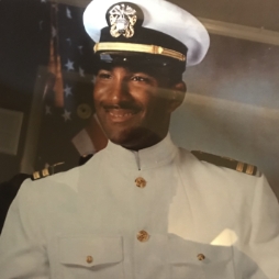 Doctor Guillory in beige Navy uniform